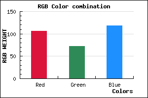 rgb background color #6A4876 mixer