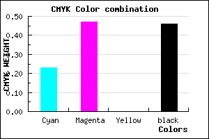 #6A4889 color CMYK mixer