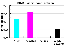 #6A48C7 color CMYK mixer