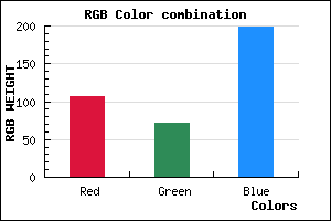 rgb background color #6A48C7 mixer