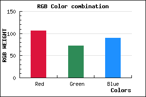 rgb background color #6A485A mixer