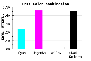 #6A4B8B color CMYK mixer