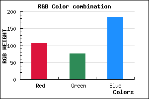 rgb background color #6A4CB8 mixer