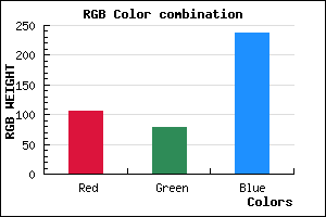 rgb background color #6A4FED mixer