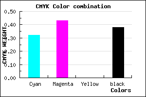 #6A5A9D color CMYK mixer