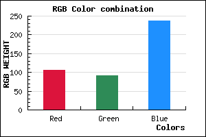 rgb background color #6A5BED mixer