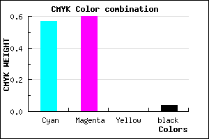 #6A62F4 color CMYK mixer