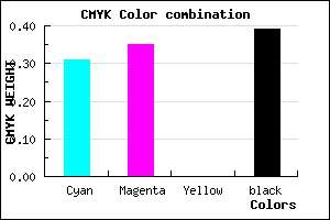 #6B659B color CMYK mixer