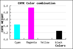 #6B0CBE color CMYK mixer