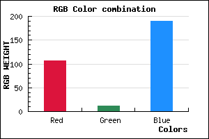 rgb background color #6B0CBE mixer