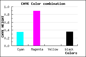 #6B12A4 color CMYK mixer
