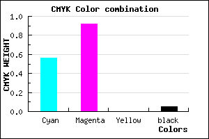 #6B14F3 color CMYK mixer