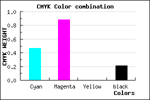 #6B19C9 color CMYK mixer