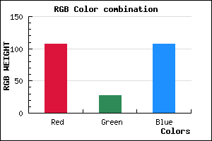 rgb background color #6B1B6B mixer