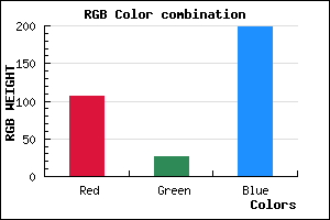 rgb background color #6B1BC7 mixer