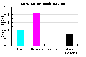 #6B1EB4 color CMYK mixer