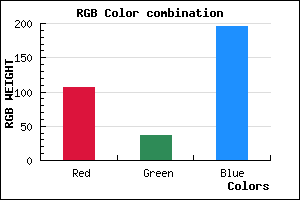 rgb background color #6B24C3 mixer