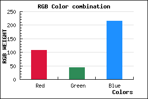 rgb background color #6B2CD7 mixer