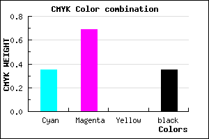 #6B33A5 color CMYK mixer