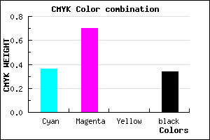 #6B33A8 color CMYK mixer