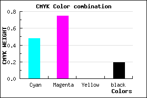#6B33CF color CMYK mixer