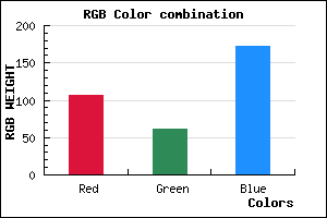 rgb background color #6B3EAC mixer