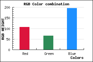 rgb background color #6B41C4 mixer