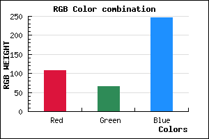 rgb background color #6B41F7 mixer