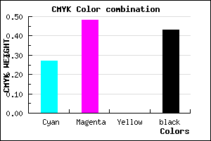 #6B4C92 color CMYK mixer