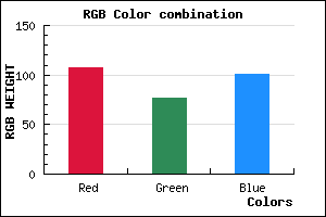rgb background color #6B4D65 mixer