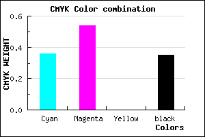 #6B4DA7 color CMYK mixer