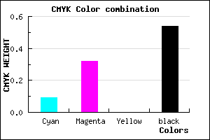 #6B5076 color CMYK mixer
