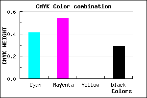 #6B52B4 color CMYK mixer