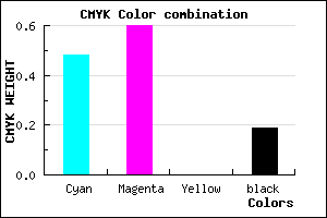 #6B52CE color CMYK mixer