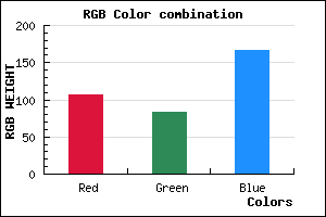 rgb background color #6B53A6 mixer