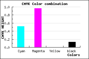 #6B09DF color CMYK mixer