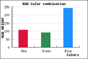 rgb background color #6B5BF3 mixer
