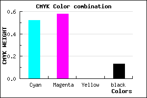 #6B5EDE color CMYK mixer