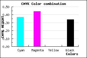 #6B5FA9 color CMYK mixer