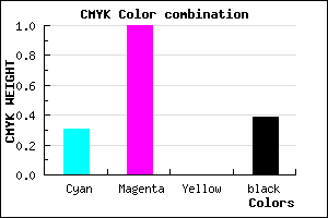 #6C009C color CMYK mixer