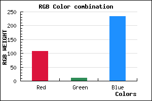 rgb background color #6C0BE9 mixer