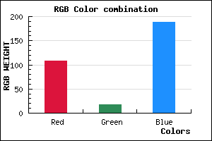 rgb background color #6C12BD mixer