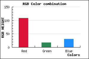 rgb background color #6C121F mixer