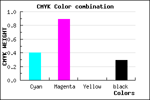 #6C14B4 color CMYK mixer