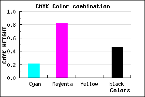 #6C1989 color CMYK mixer
