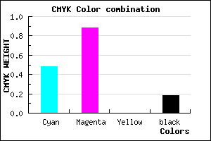 #6C19D1 color CMYK mixer