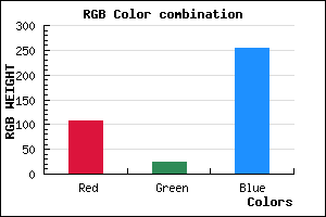rgb background color #6C19FF mixer
