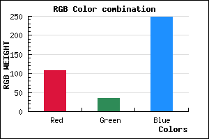 rgb background color #6C22F8 mixer