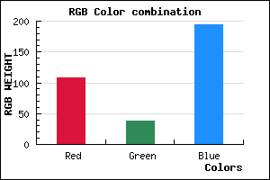 rgb background color #6C26C2 mixer