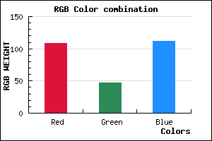 rgb background color #6C2F70 mixer